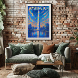 Washington Monument A Vibrant Tribute Poster