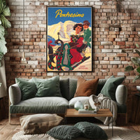 Vibrant Pontresina Winter Travel Scene Poster PosterGoat