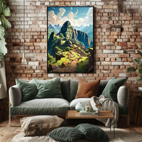 Machu Picchu Adventure Travel Poster