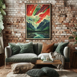 Yukon Northern Lights Adventure Travel Poster