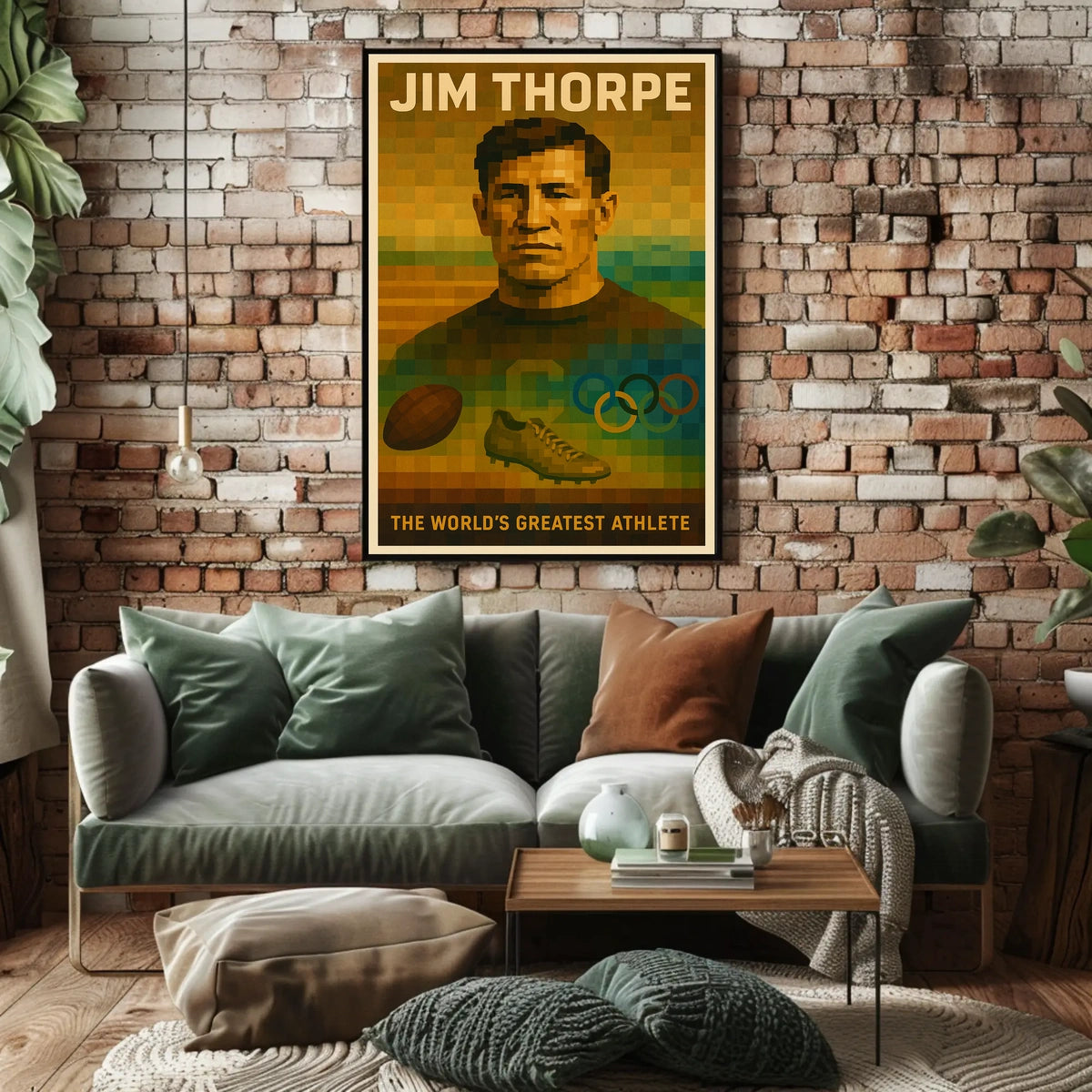 Jim Thorpe The Iconic Athlete Poster