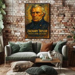 Zachary Taylor Presidential Portrait Poster