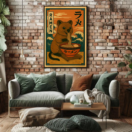 Quokka Ramen Delight Poster