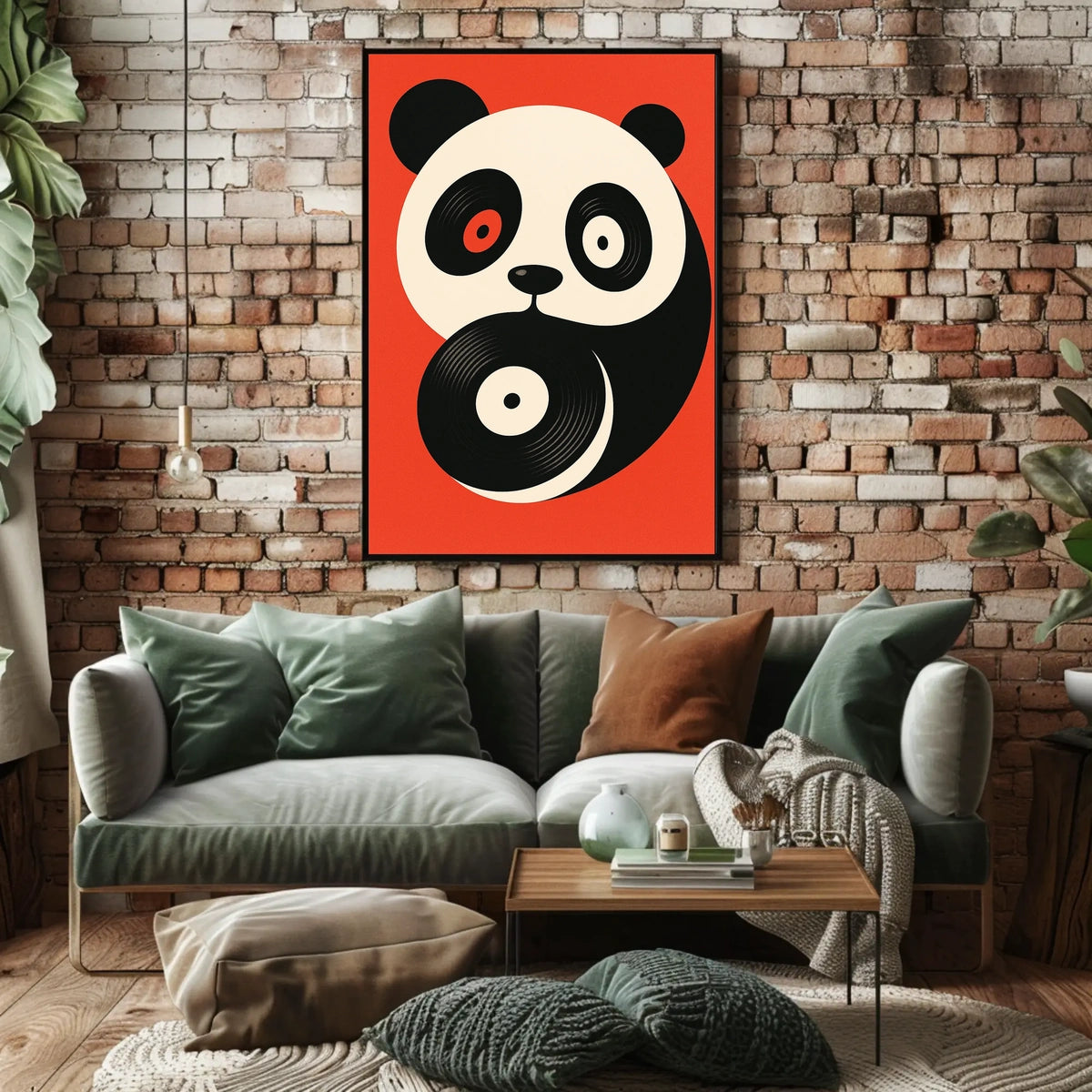 Panda Vinyl Vibes Poster