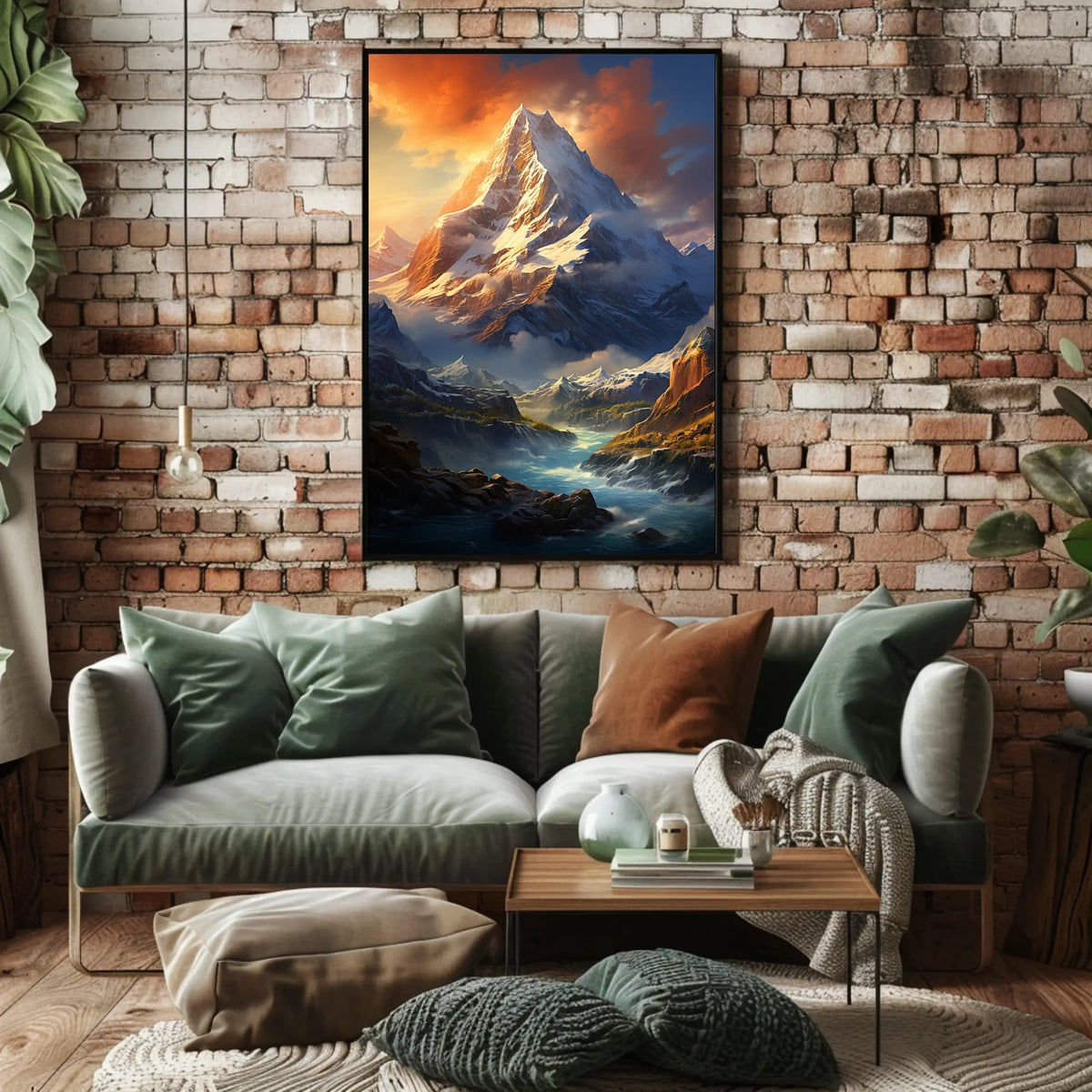 Majestic Mountain Landscape Poster