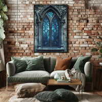 Gothic Window Elegance Poster