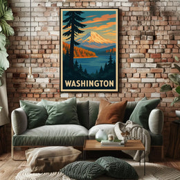Washington Landscape Poster