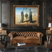 Surreal Desert Reflections: Abstract or Artistic Poster