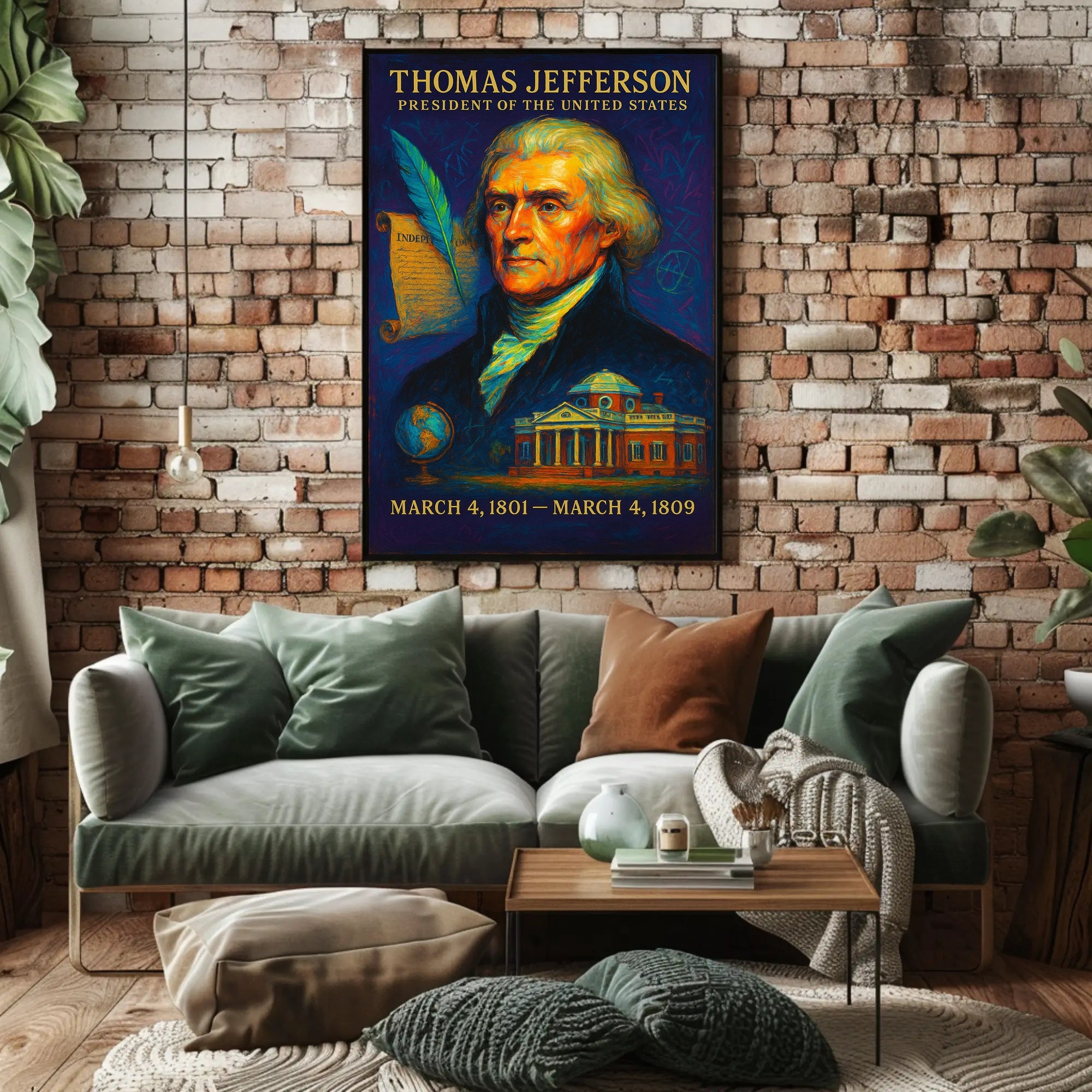 Thomas Jefferson President of the United States Poster
