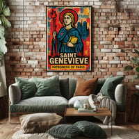 Saint Genevieve Patroness Of Paris Poster