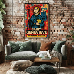Saint Genevieve Patroness Of Paris Poster