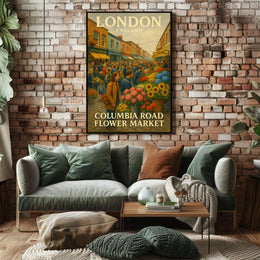Columbia Road Flower Market Poster