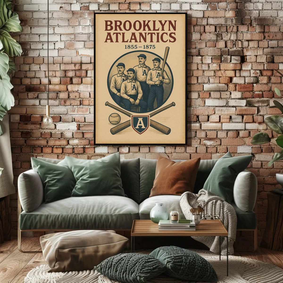 Brooklyn Atlantics Baseball Team Poster