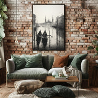 Gondolas On A Venetian Canal Poster