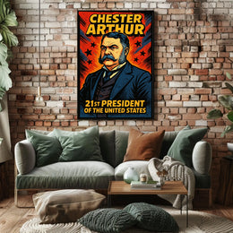 Chester Arthur 21st President Poster Wall Art Decor
