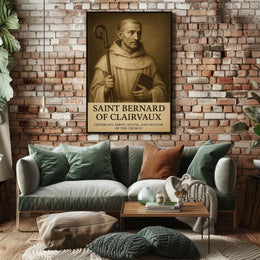 Saint Bernard Of Clairvaux Poster