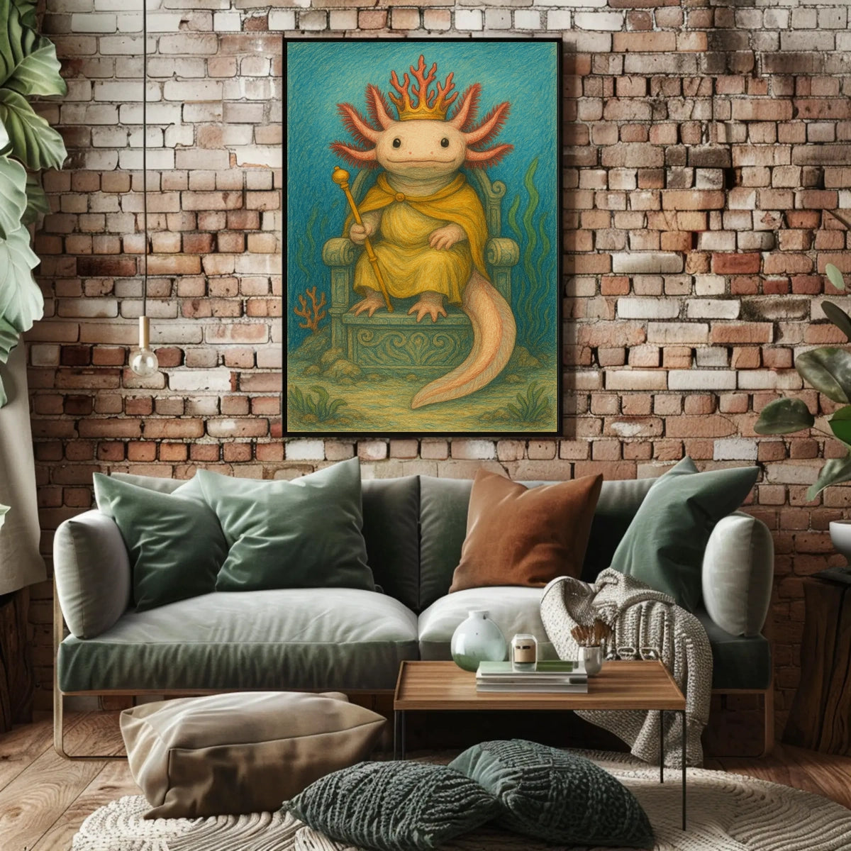 The Aquatic Monarch Poster