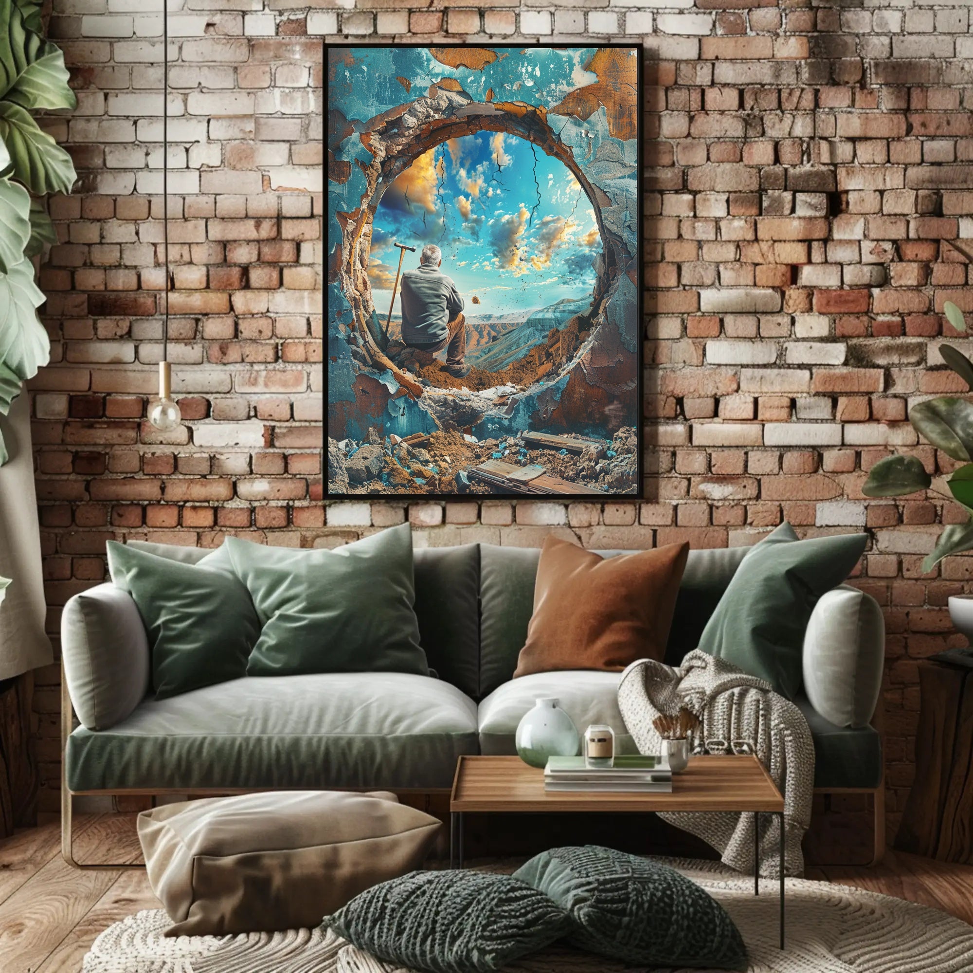 Through The Ruins Poster Art Print Decor PosterGoat