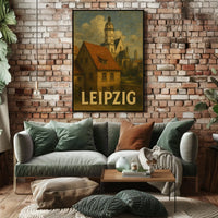 Leipzig Architectural Charm Poster
