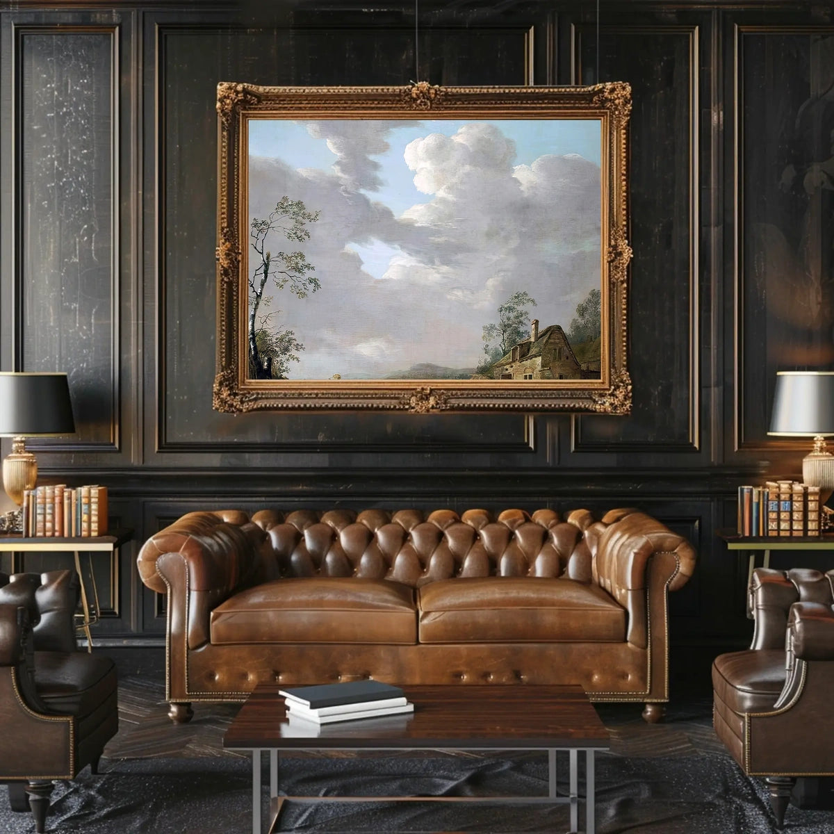 Pastoral Countryside Landscape Art Classic European Poster