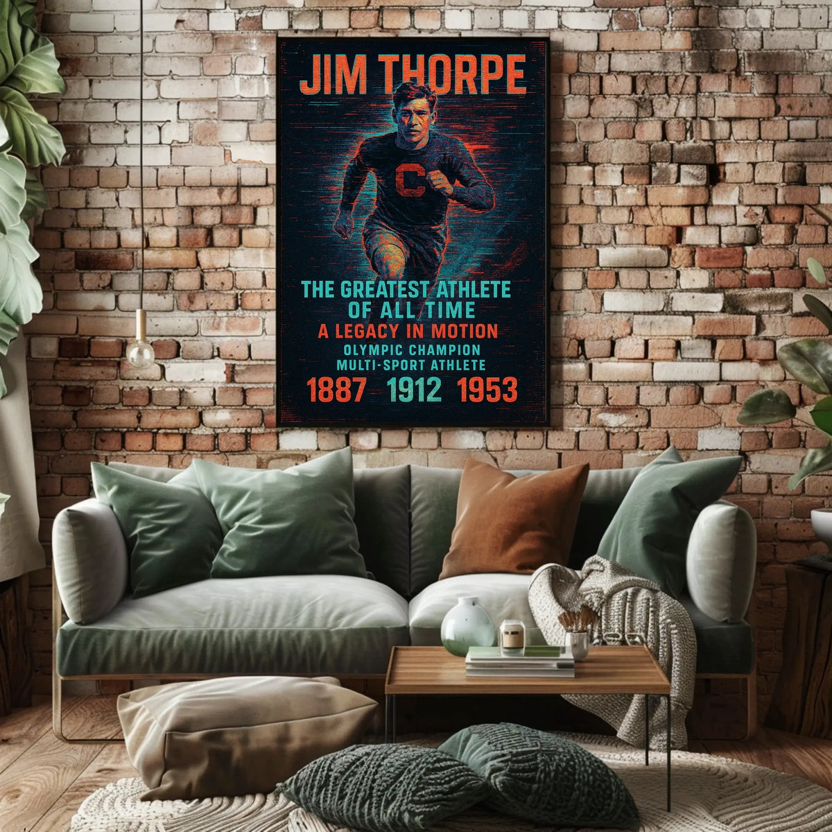 A Legacy in Motion Celebrating the Greatest Athlete Jim Thorpe Poster