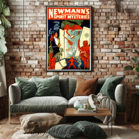 Vintage Magic Show Poster with Mysterious Supernatural Theme Poster