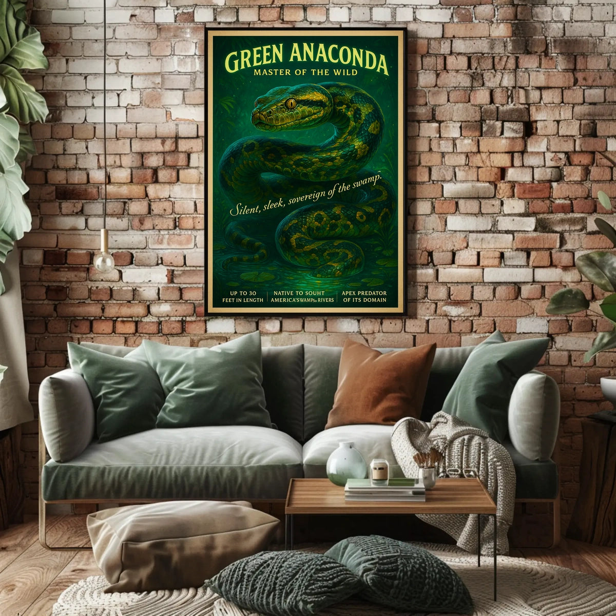 Master Of The Wild Green Anaconda Poster
