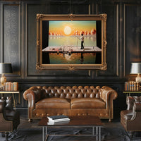 Serene Sunset Artist's Vision Abstract or Artistic Poster