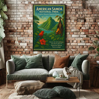 American Samoa National Park Vintage Poster Art