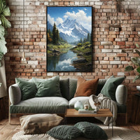 Majestic Mountain Landscape Poster
