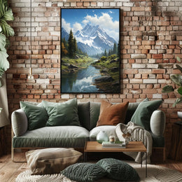 Majestic Mountain Landscape Poster