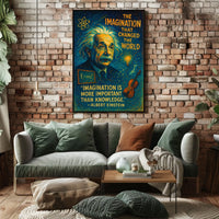 Inspiring Scientific Genius Surreal Art Poster Print