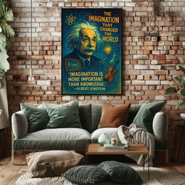 Inspiring Scientific Genius Surreal Art Poster Print