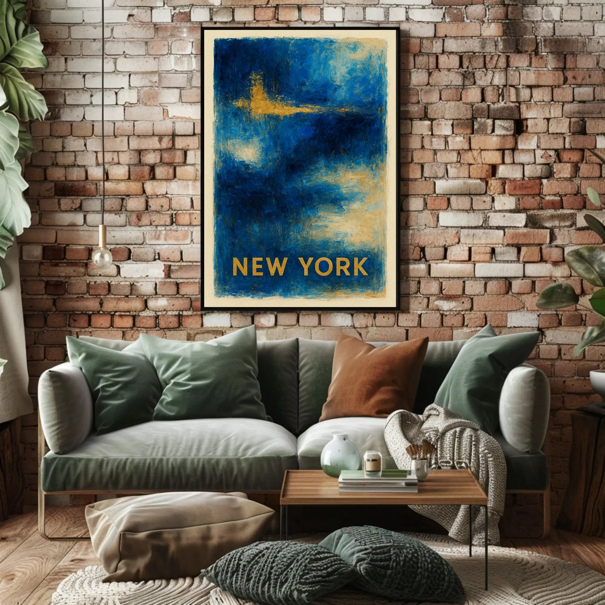 New York Abstract Expression Poster For Modern Wall Art
