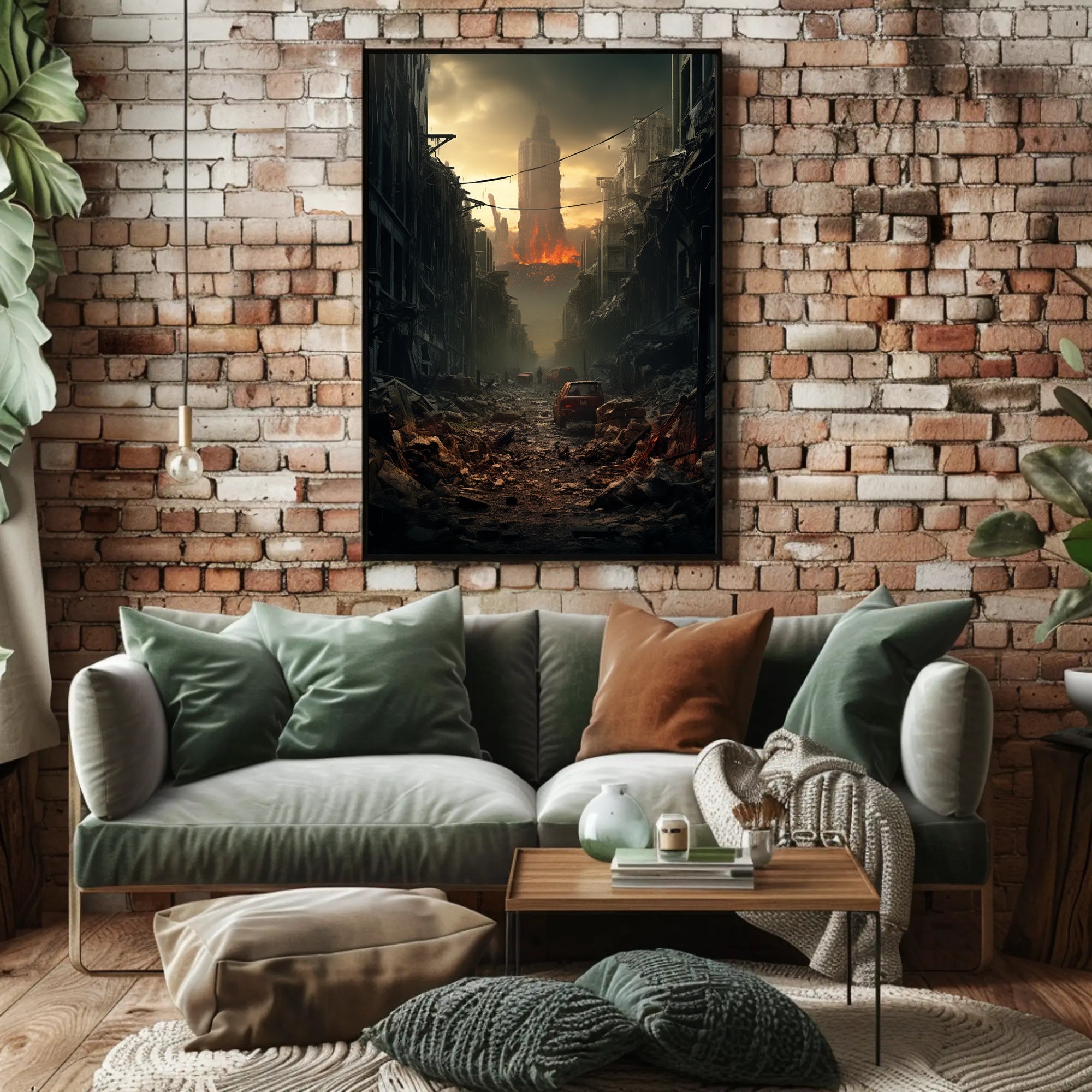 Post-Apocalyptic Cityscape Poster