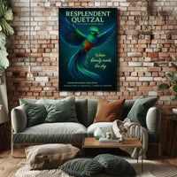 Resplendent Quetzal Celestial Jewel of Central America Poster