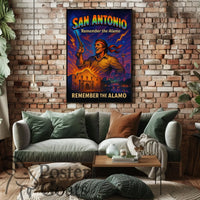 Battle of the Alamo Defiant Spirit Cultural or Heritage Poster