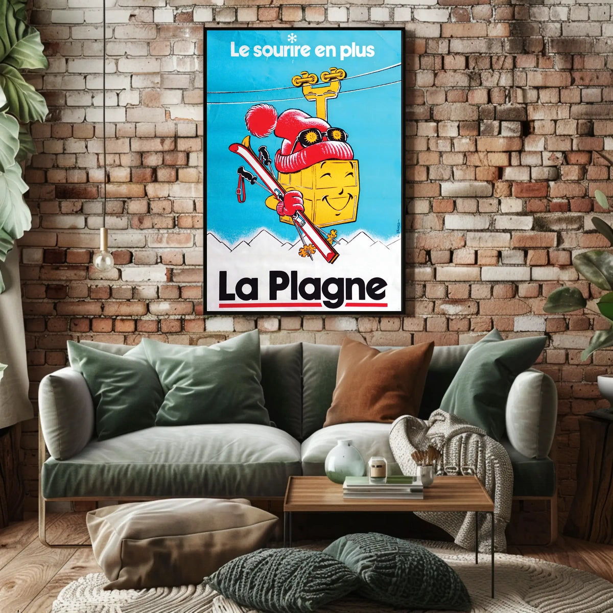 La Plagne Le Sourire En Plus Poster