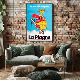 La Plagne Le Sourire En Plus Poster