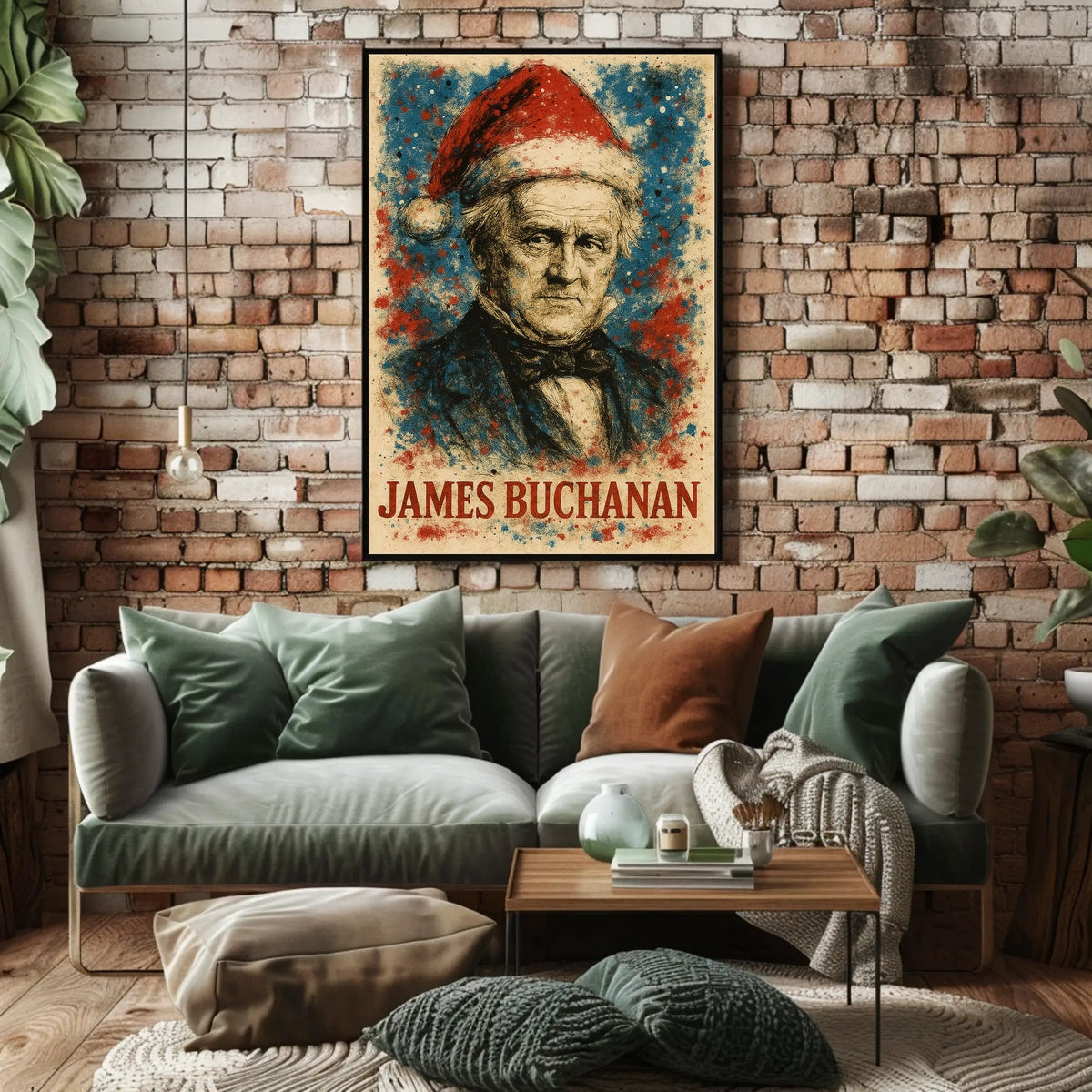 James Buchanan 15th President of the United States Christmas SeriesPoster