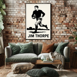 Jim Thorpe Legendary Athlete Poster