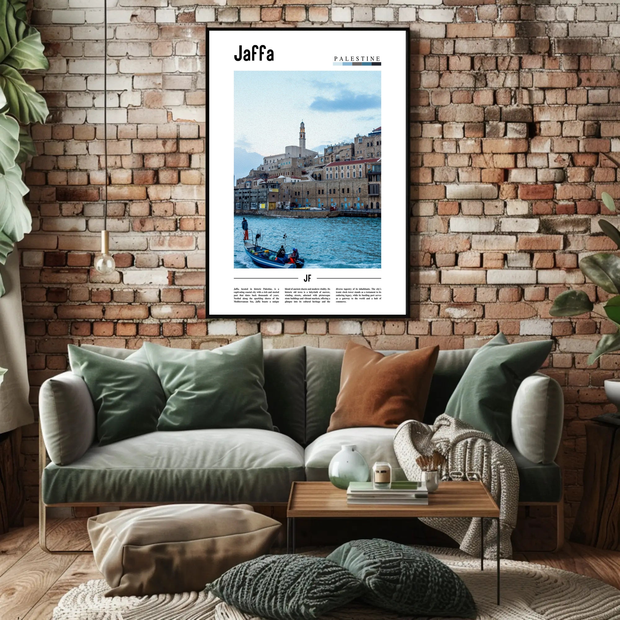 Jaffa Cityscape Mediterranean Travel Poster PosterGoat
