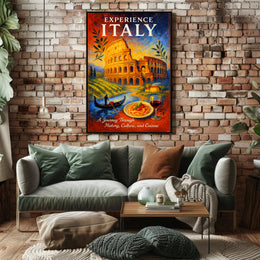 Experience Italy Poster PosterGoat