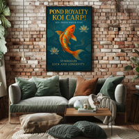 Pond Royalty Koi Carp Poster