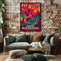 North Macedonia Travel Adventure Poster PosterGoat
