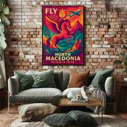 North Macedonia Travel Adventure Poster PosterGoat