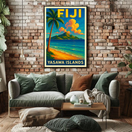 Yasawa Islands Tropical Paradise Poster