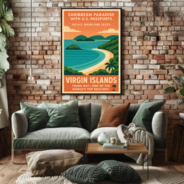 Caribbean Paradise Virgin Islands Poster