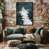 Intricate Ice Crystal Close-Up - Artistic Poster