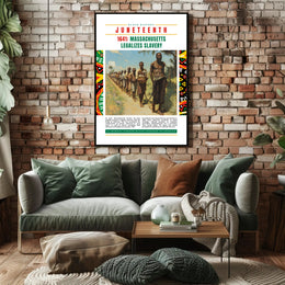 Black History Event: 1641 Slavery Legalization Educational Poster